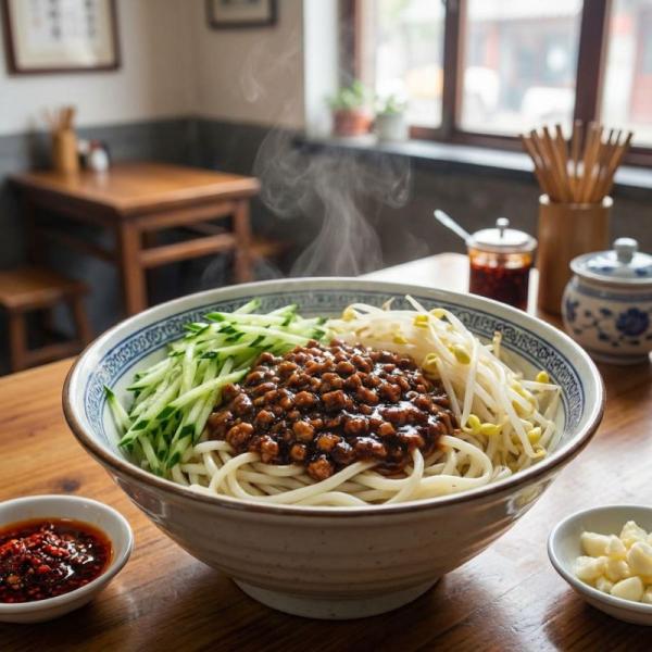 Zhajiang noodles with sauce